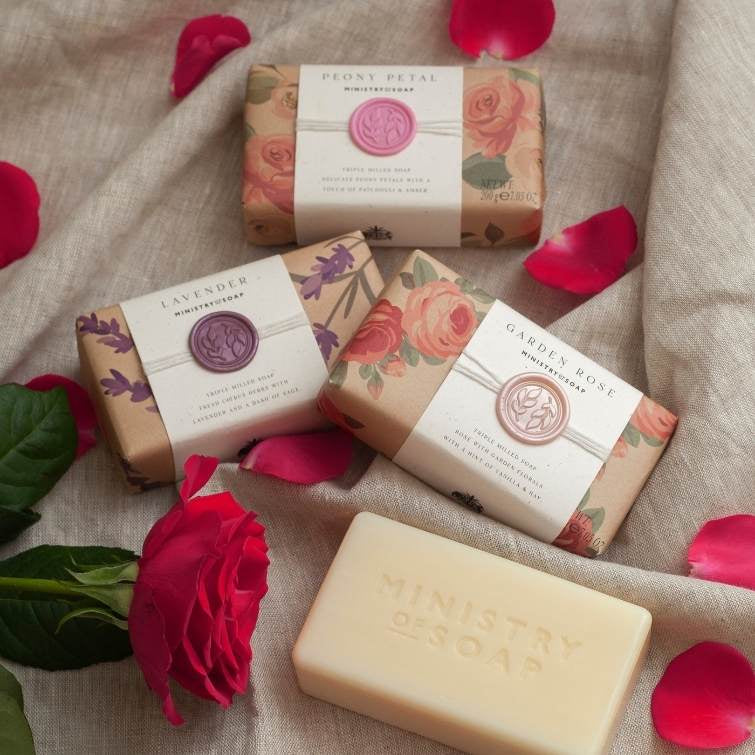 Triple milled soap Garden Rose 200g