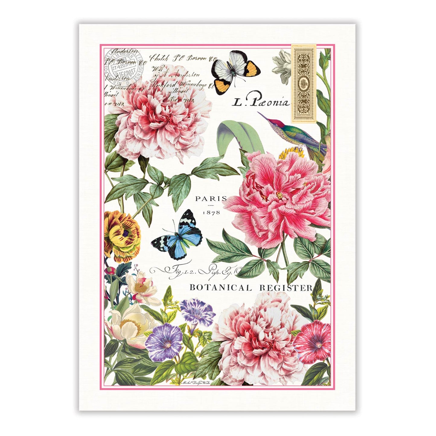 Viskestykke Peony Michel Design Works Michel design works Default Title