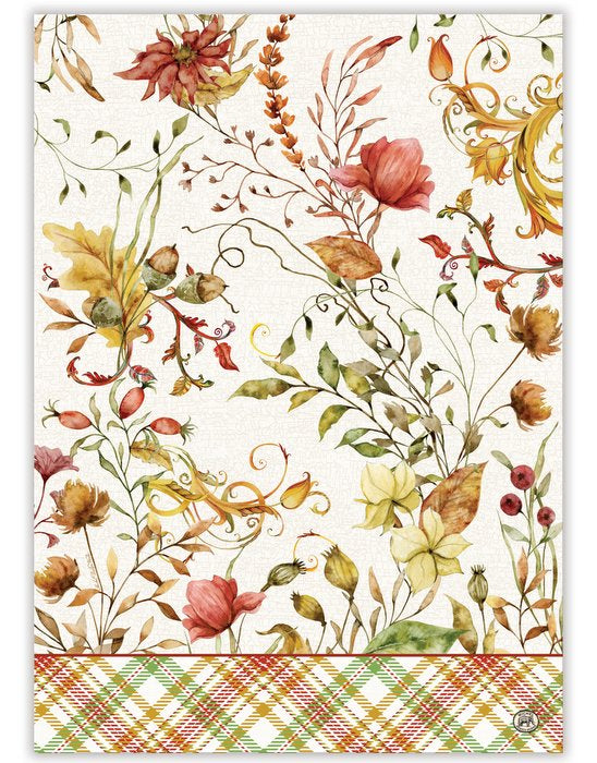 Viskestykke Fall & Flowers Michel Design Works