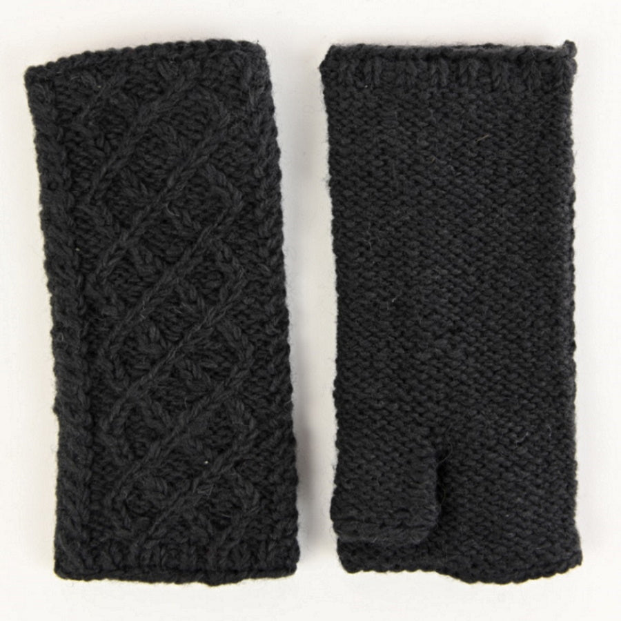 Håndvarmere 100% uld med foer Aran Trellis