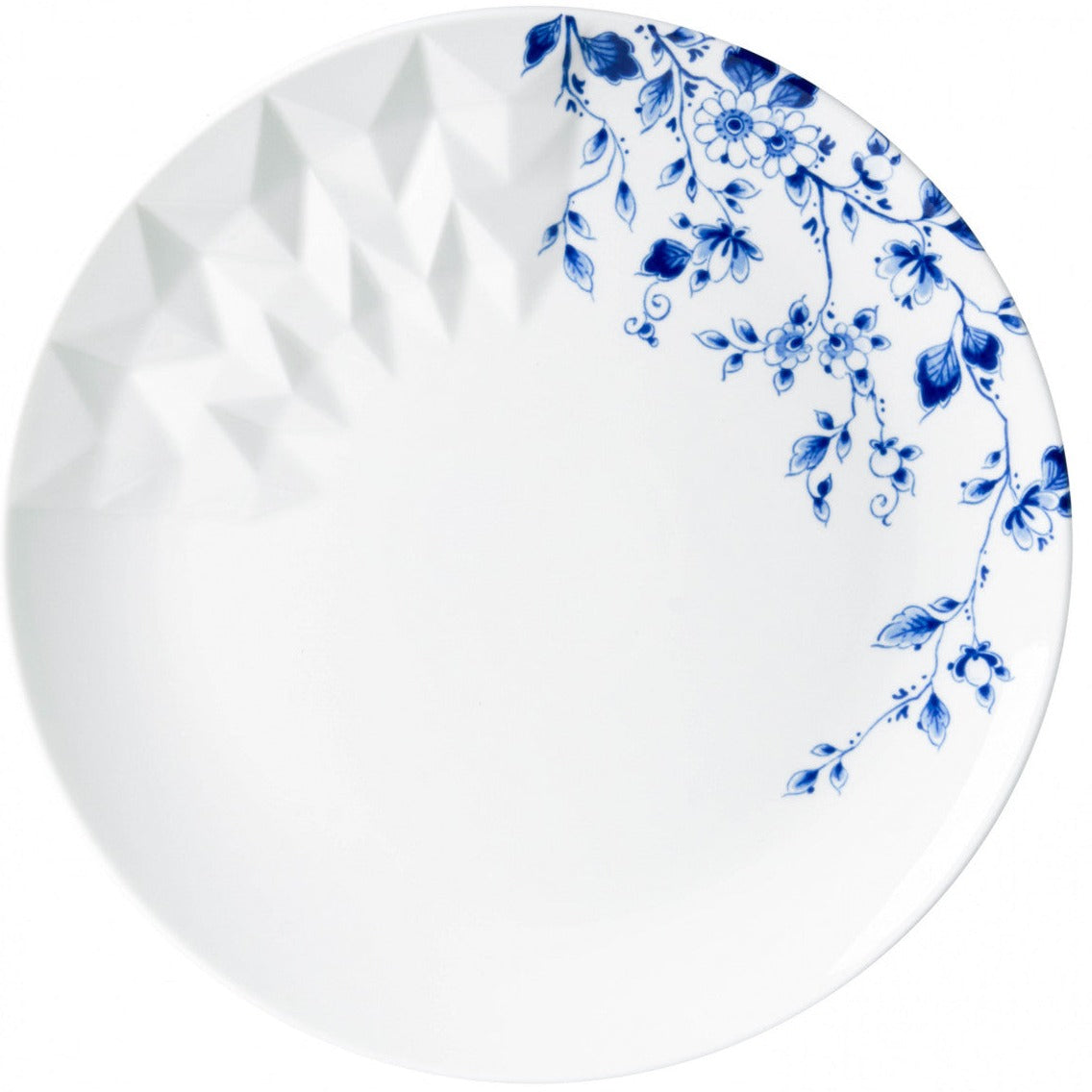 Middagstallerken blå blomster Heinen Delfts Blauw