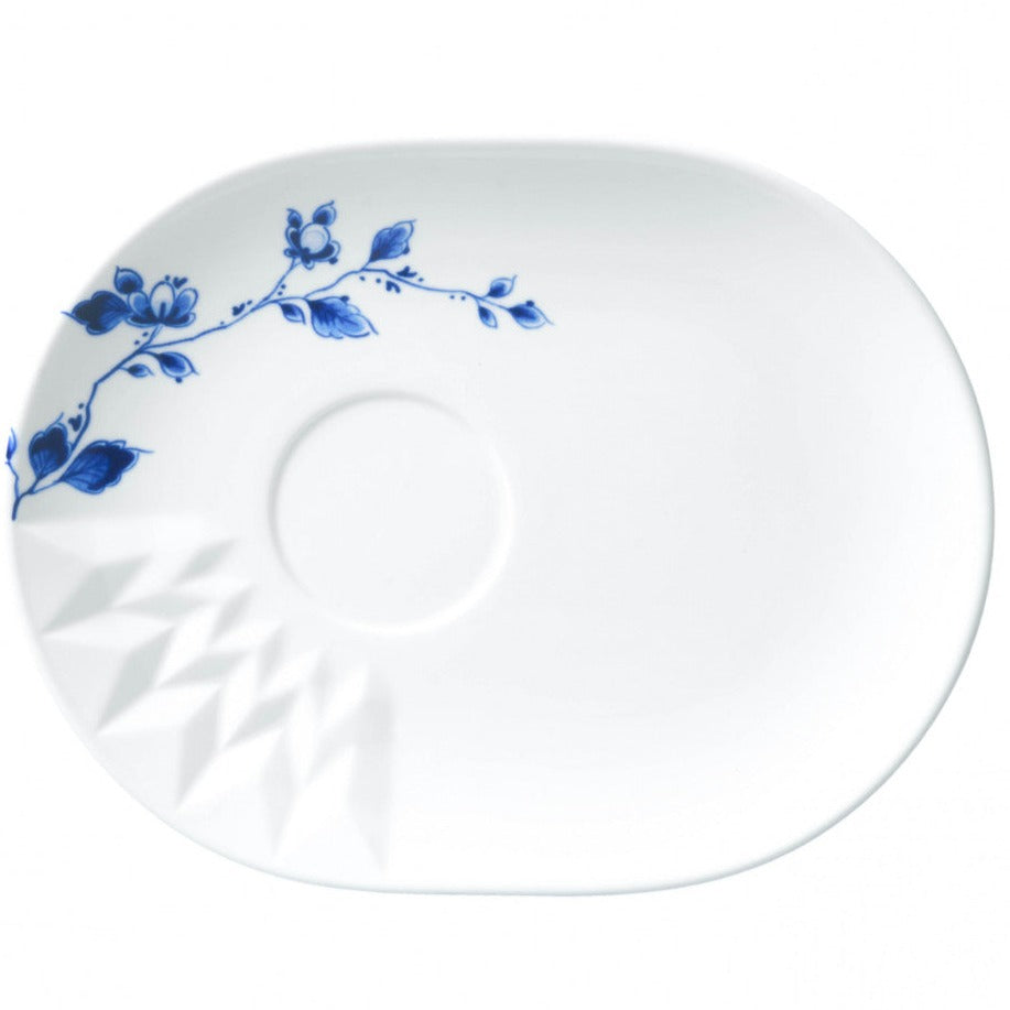 Oval multitallerken Foldet blå cm Heinen Delfts Blauw