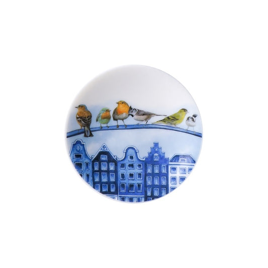 Magnet Skovfugle i byen rund – Heinen Delfts Blauw Magnet Heinen Delfts Blauw