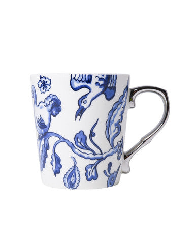 Keramikkrus med The Blue Dodo og sølvhank – 300 ml | Heinen Delfts Blauw Krus Heinen Delfts Blauw