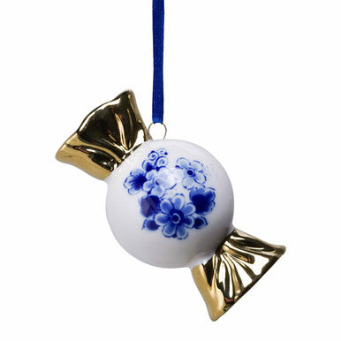 Julepynt Slik med Guld – Heinen Delfts Blauw Julepynt Heinen Delfts Blauw