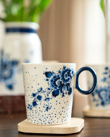 Krus Blomsterguirlande – Heinen Delfts Blauw Krus Heinen Delfts Blauw