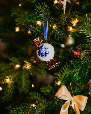 Julepynt Slik med Guld – Heinen Delfts Blauw Julepynt Heinen Delfts Blauw