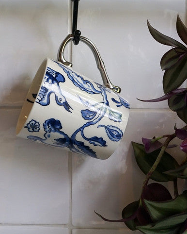 Keramikkrus med The Blue Dodo og sølvhank – 300 ml | Heinen Delfts Blauw Krus Heinen Delfts Blauw