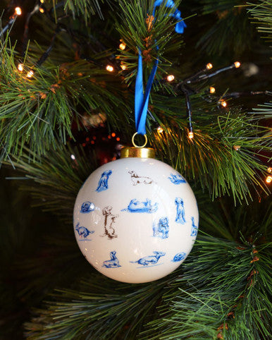 Julekugle Teckel Nhaan Hundetricks – Heinen Delfts Blauw Julepynt Heinen Delfts Blauw