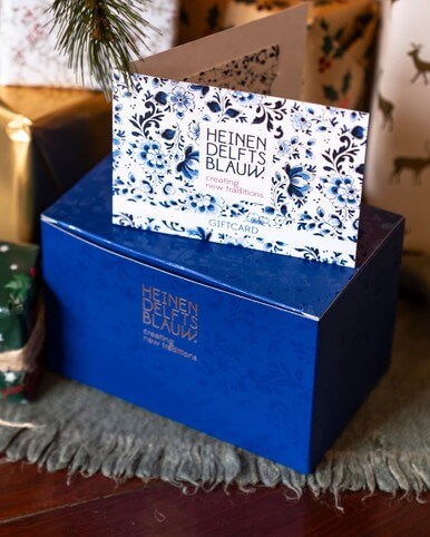 Gavæske mellem – Julemotiv | Heinen Delfts Blauw