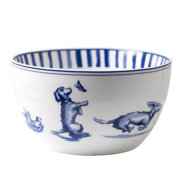 Yoghurtskål med gravhund – 350 ml | Heinen Delfts Blauw Keramik Heinen Delfts Blauw