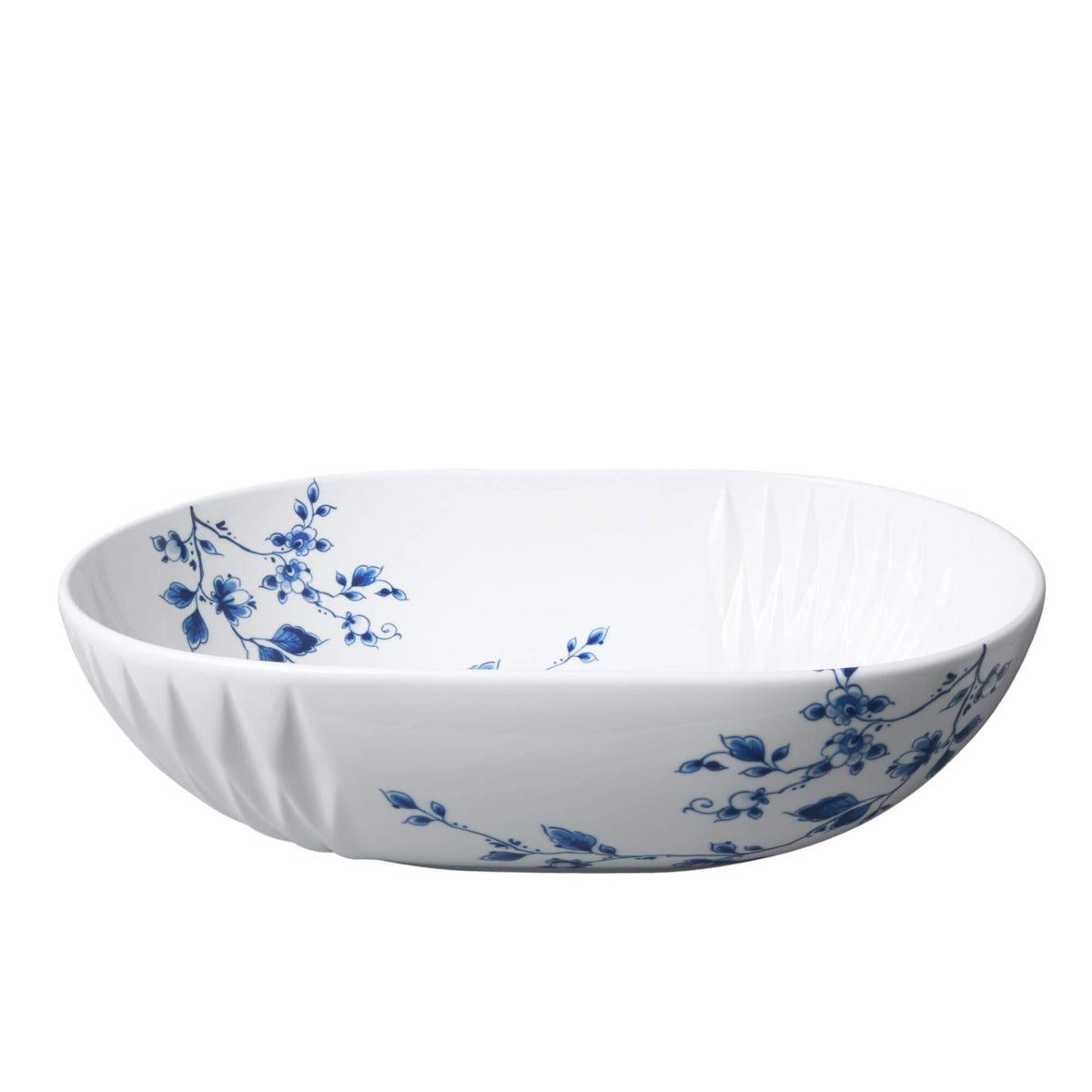 Serveringsfad med blomstergren – Ø 32,5 cm | Heinen Delfts Blauw Heinen Delfts Blauw