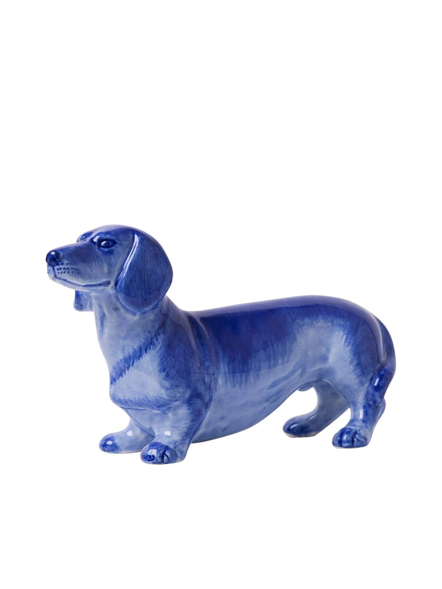 Gravhund i Delfts blå keramik – 15 × 5 × 9 cm | Heinen Delfts Blauw