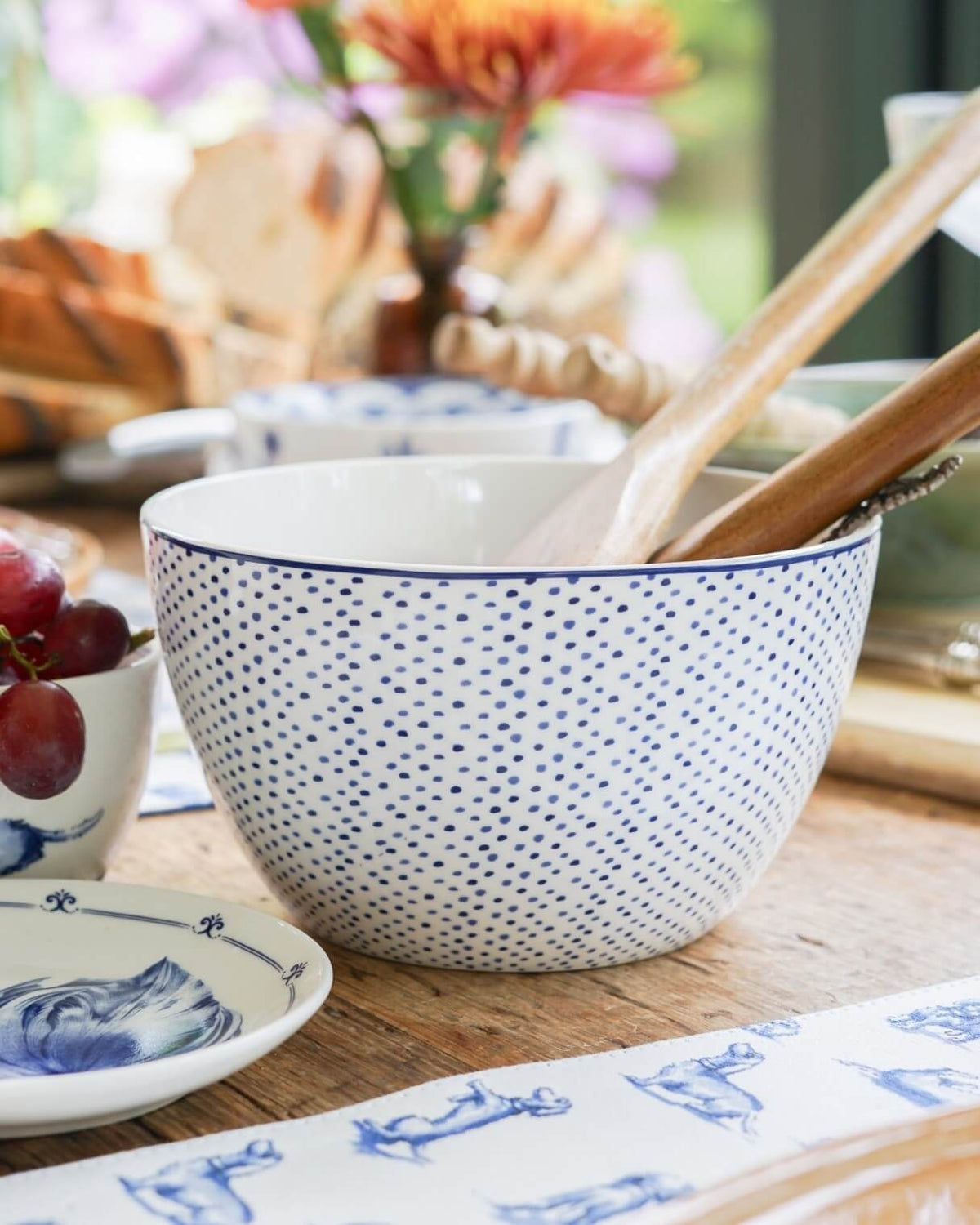 Morgenmadsskål med Aber – Ø 15 cm | Heinen Delfts Blauw Skåle Heinen Delfts Blauw