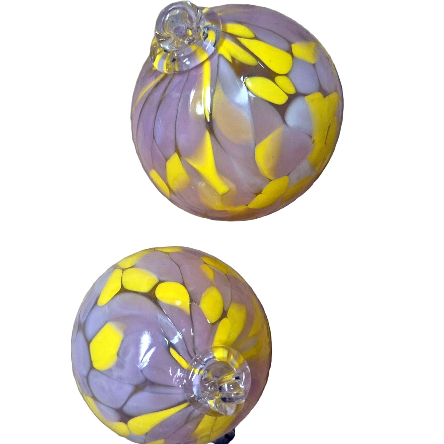 Anna Von Lipa Julekugle i Glas - Confetti Anna Von Lipa Lilla-rosa-gul