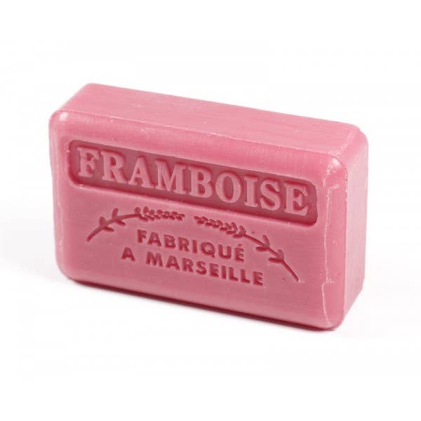 Marseille Sæbe Hindbær 125g - Håndlavet med Sheasmør Marseille sæbe Savons.nl - Savon de marseille distributeur