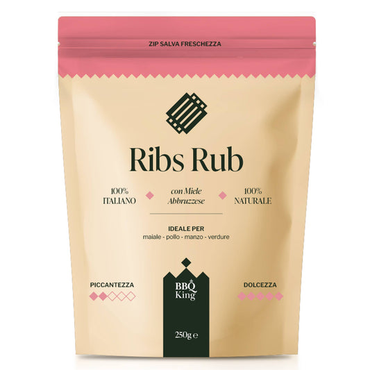 BBQ King krydderi Ribs rub 250 gram