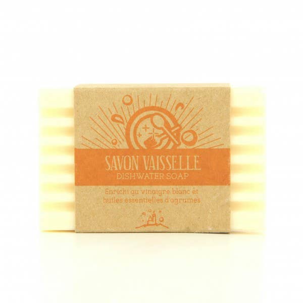 Fast opvaskesæbe med hvid eddike og citrus – 120 g | Savon de Marseille Opvaskemiddel Savons.nl - Savon de marseille distributeur