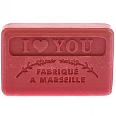 Marseille Sæbe I Love You 125g - Håndlavet med Sheasmør Marseille sæbe Savons.nl - Savon de marseille distributeur
