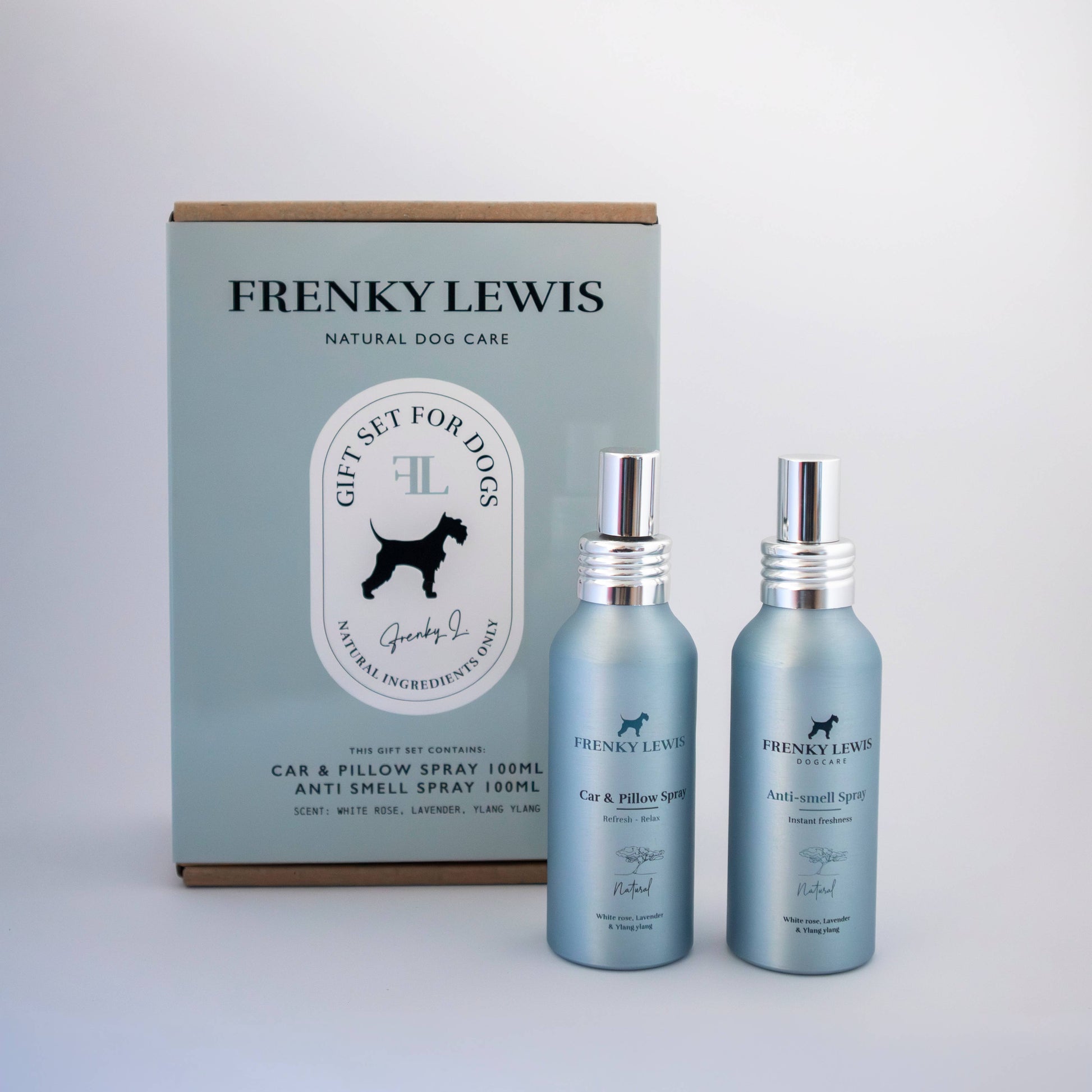 Bil & Pude + Anti-Lugt Spray - Hvid Rose, Lav/Ylang Frenky Lewis B.V.
