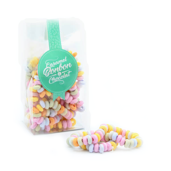 Dextrose Halsbåndslikør - Retro Godteri i Pastelfarver 110g ADG Diffusion