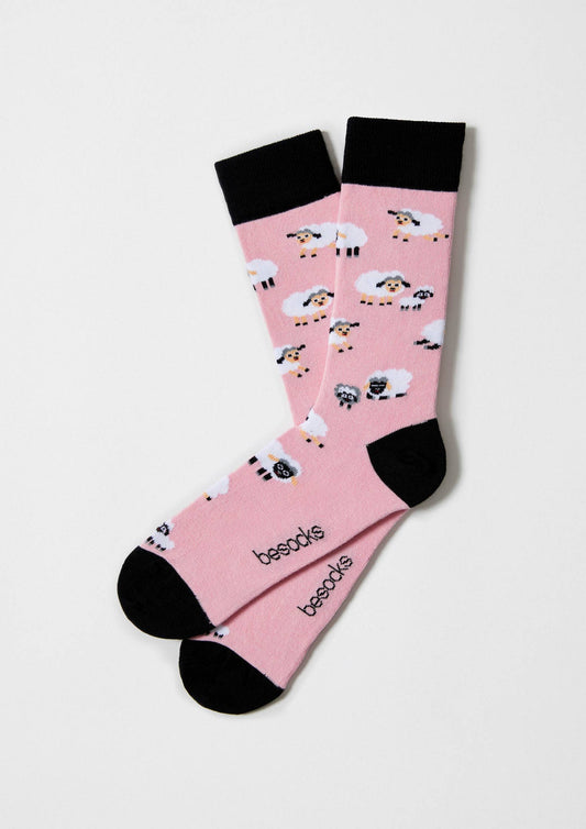 BeSheep Pink - 100% økologiske bomuldsstrømper