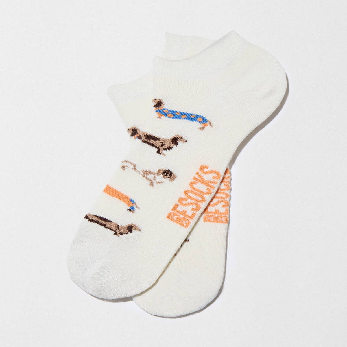 BePets Off White - ankelsokker i 100% økologisk bomuld Strømper BESOCKS