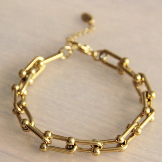 Armbånd chunky Guld Bazou