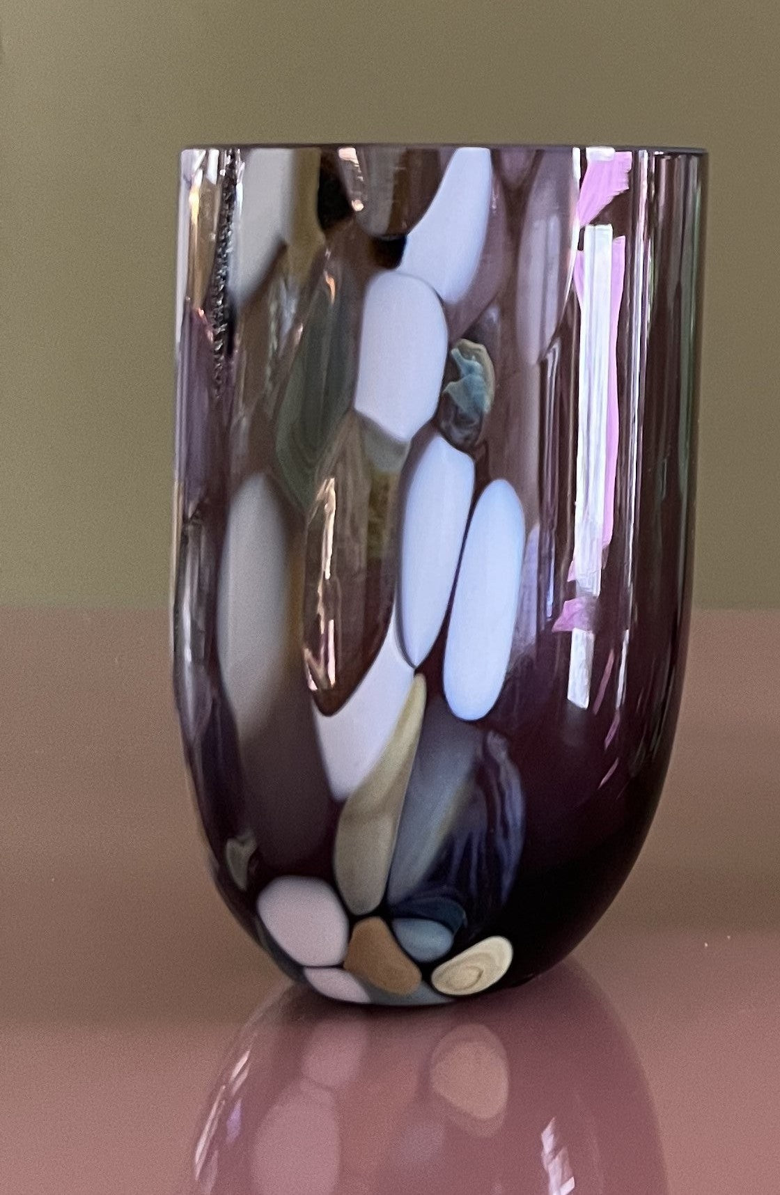 Marble tumbler Mulberry Purple