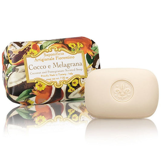 Italienske Vegetabilske Sæber 200g - Mandarin, Pomelo & Kokos Saponificio Artigianale Fiorentino