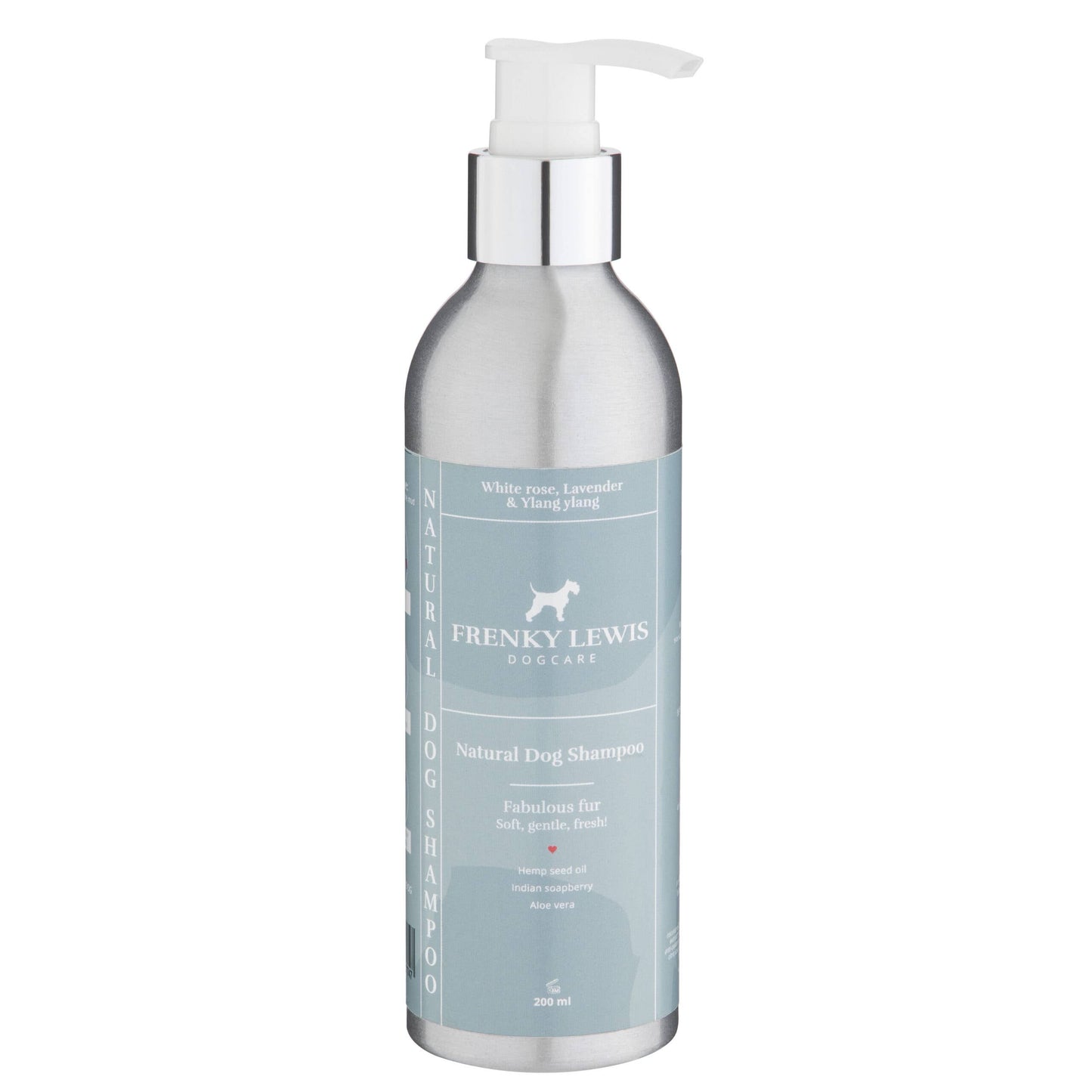 Hundeshampoo Hvid Rose, Lavendel & Ylang Ylang - 100% Naturlig - 200ml Frenky Lewis