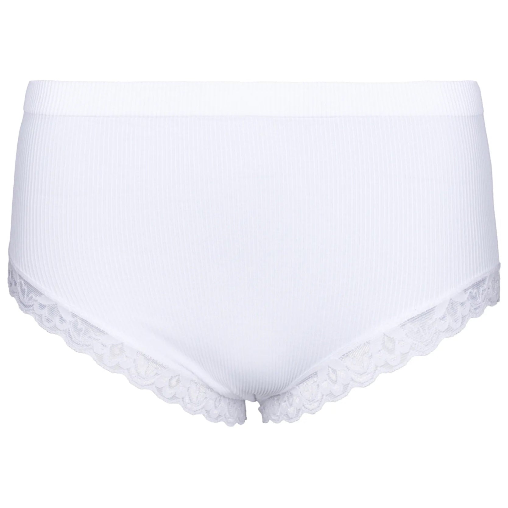 Tim & Simonsen Feline Rib Midi Panties – flere størrelser og farver Tim & Simonsen Bianco S/M