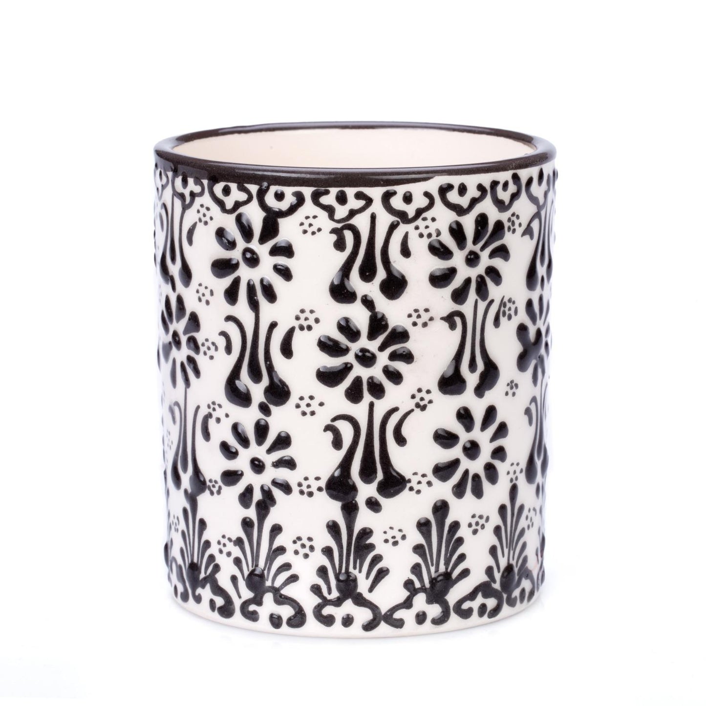 Håndmalet Keramik Krus Ottoman - Tyrkisk Håndværk Ottoman Sort