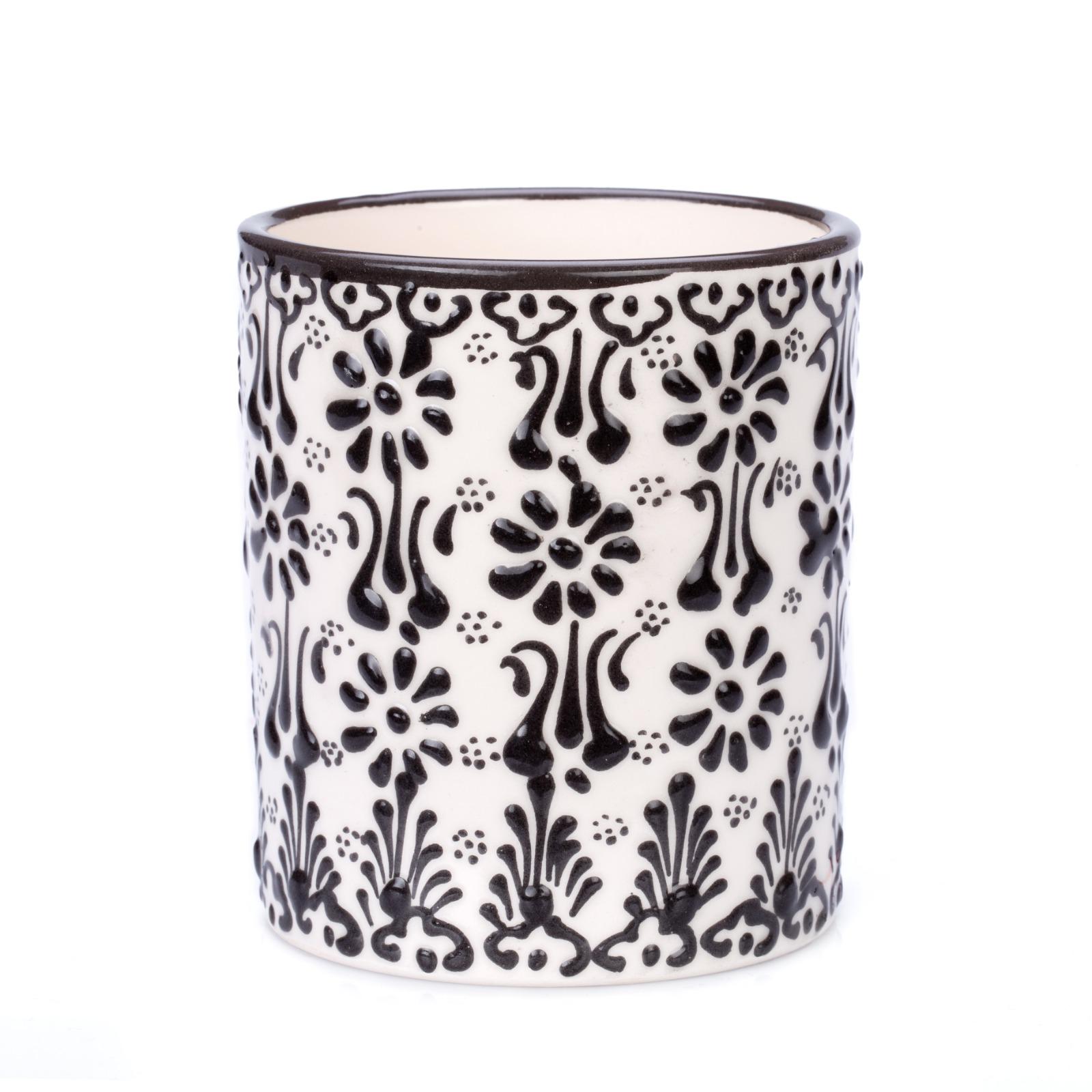 Håndmalet Keramik Krus Ottoman - Tyrkisk Håndværk Ottoman Sort