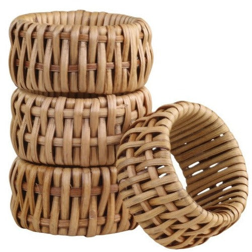 Servietring Rattan 4 stk. Chic Antique