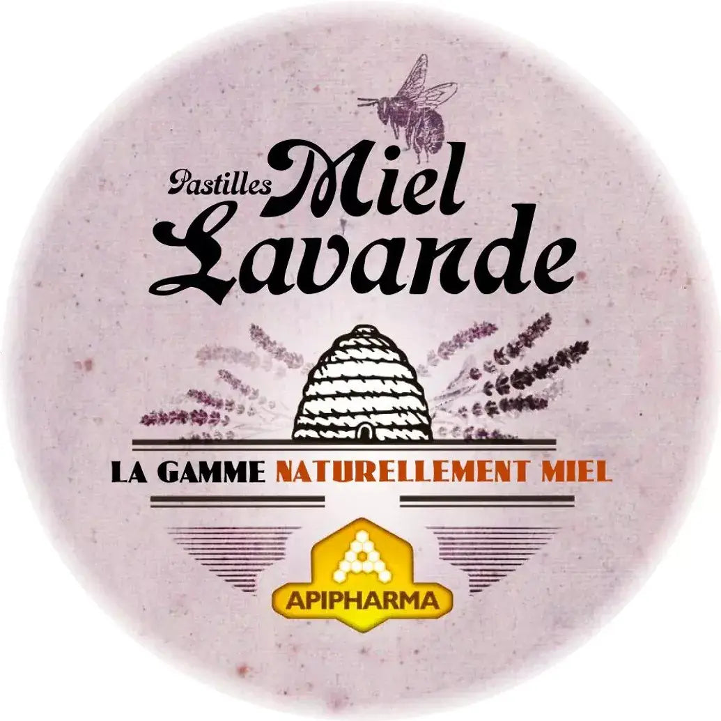 Lavendel Honning Pastiller 45g - François Groslière Design i Metalæske Bonbon-France