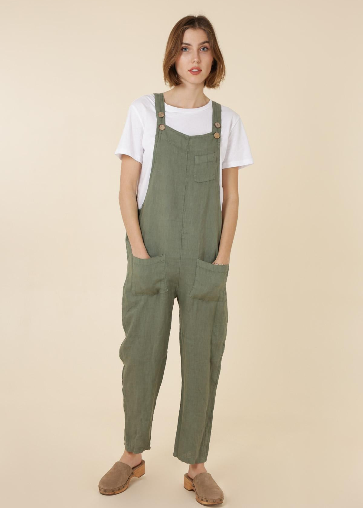 Overalls Smækbukser 100% Hør - One Size | LÉA & LUC Lea & Luc