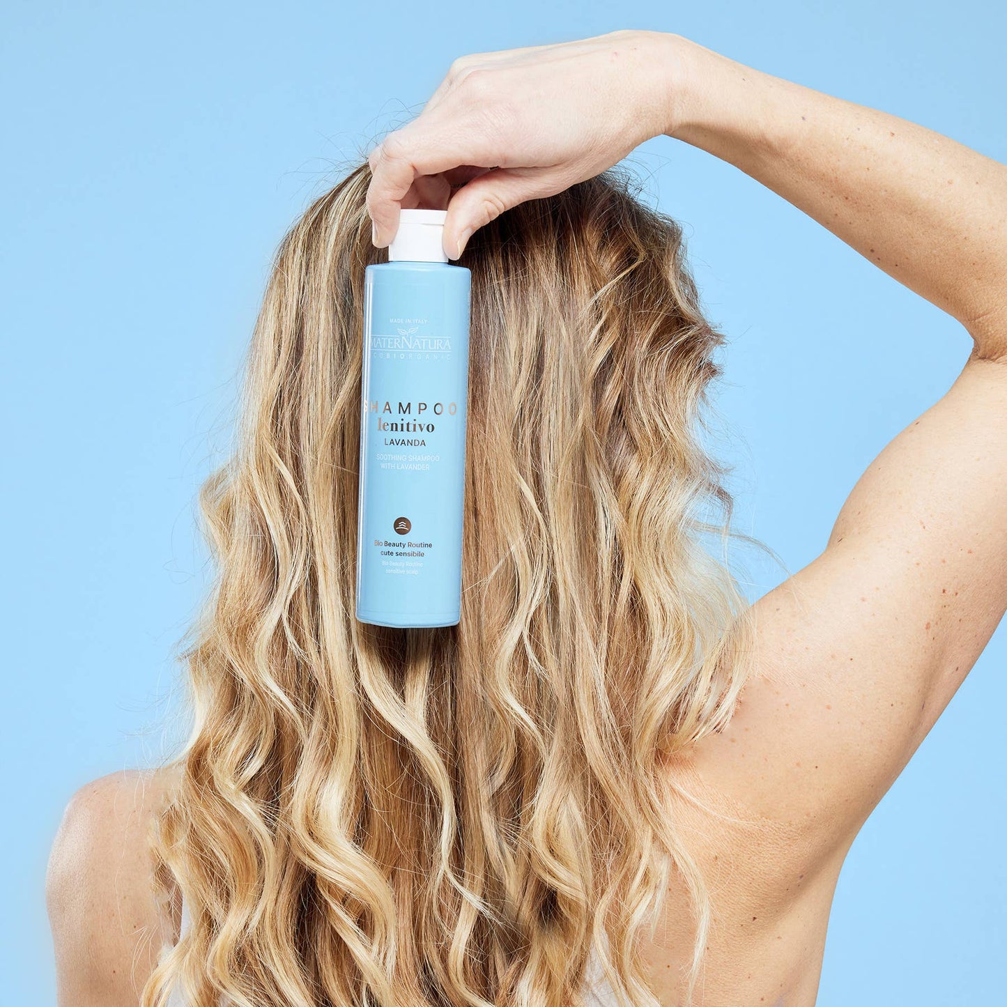 Beroligende Shampoo 250ml – Parfumefri til Følsom Hovedbund MaterNatura