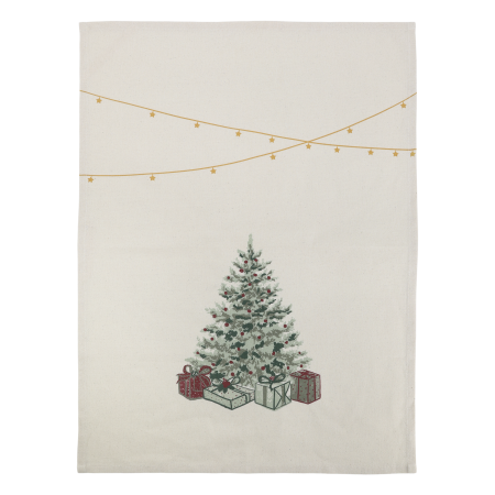 Viskestykke med juletræ og gaver – Nør – 70 x 50 cm | Aix Viskestykker Aix