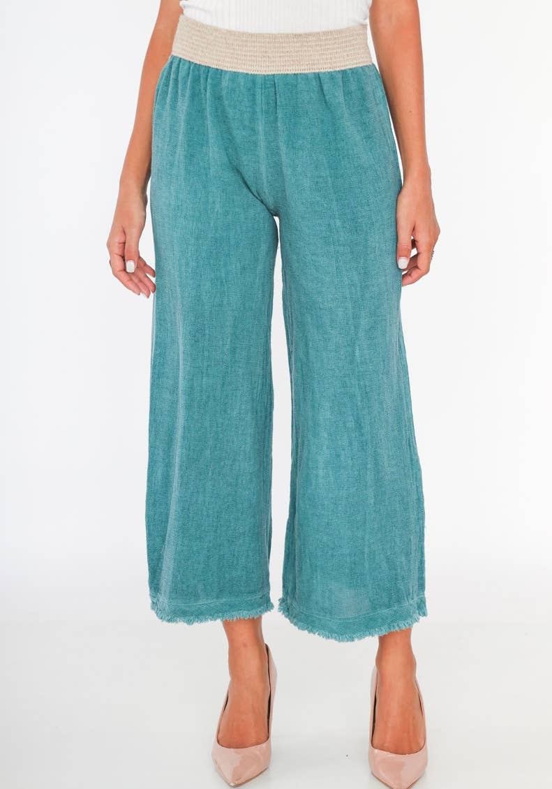 Bomuld & Hør Bukser - Flere Farver LINEN & COTTON HOUSE