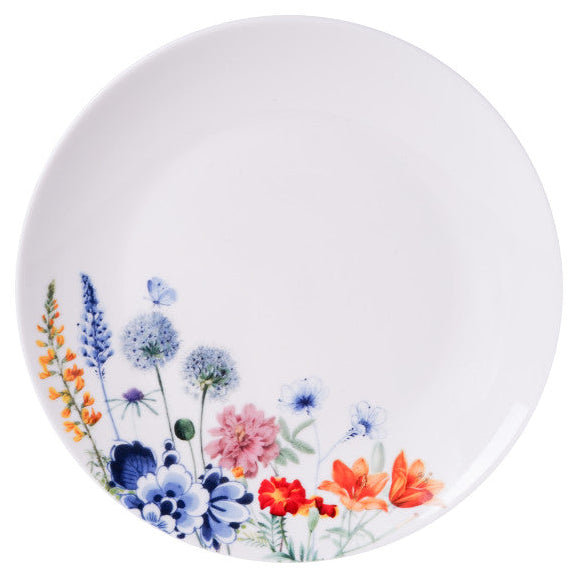 Morgenmadstalllerken vilde blomster – Heinen Delfts Blauw Heinen Delfts Blauw