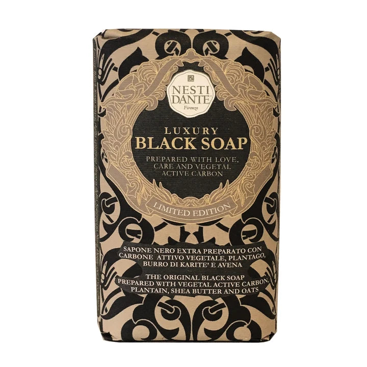Nesti Dante Gavesæt – 3 luksussæber (Gold, Hemp & Black) 3 x 250g Italiensk fast sæbe Nesti Dante