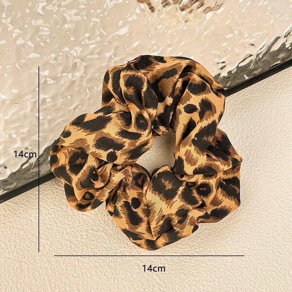 Leopard Scrunchie BYREN | ÉLINE L'ATELIER brun
