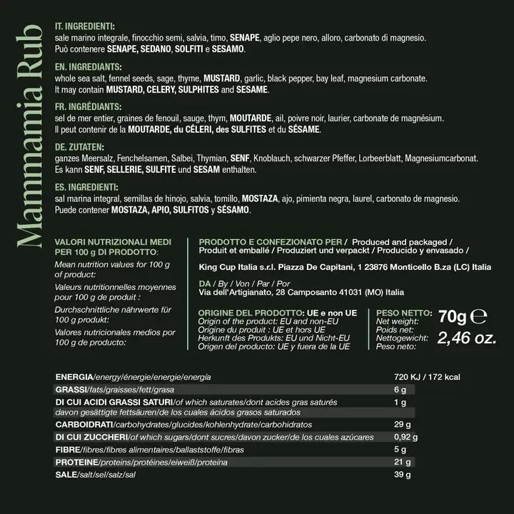 BBQ King Mammamia Rub – Middelhavskrydderier til Grill BBQ King