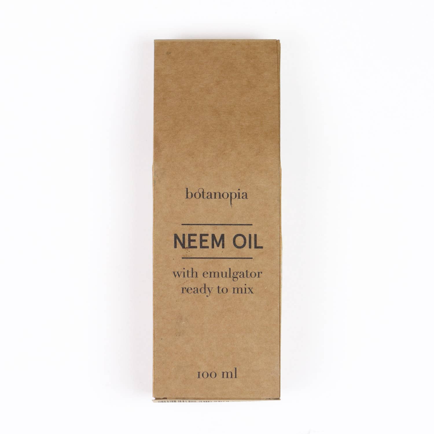 Neemolie Plantebeskyttelse, Koldpresset, 100 ml Botanopia