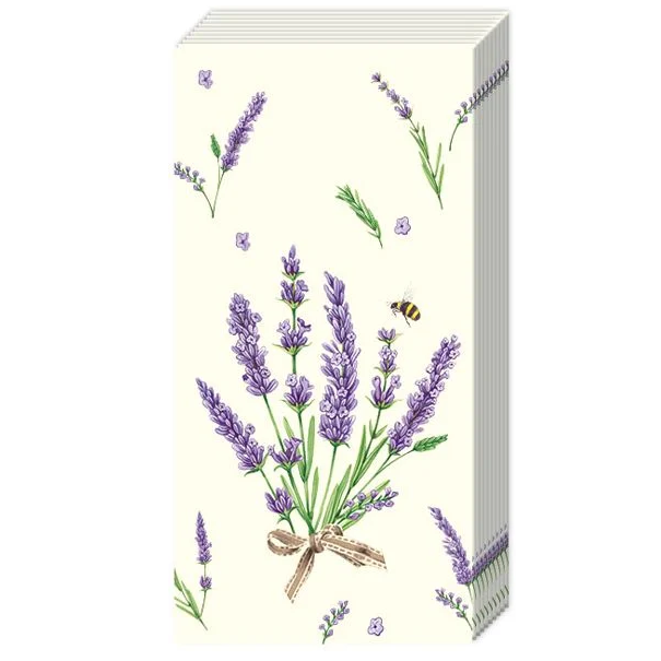 Lommetørklæde Bouquet Of Lavender Cream - Emma Bridgewater Emma Bridgewater