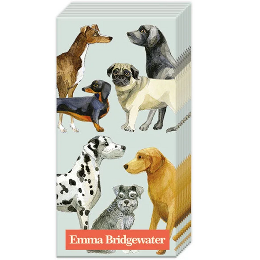 Lommetørklæde Dogs Light Blue Emma Bridgewater Emma Bridgewater