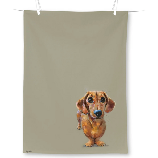 Viskestykke Gravhund Dog Buddy Linen Viskestykke IHR