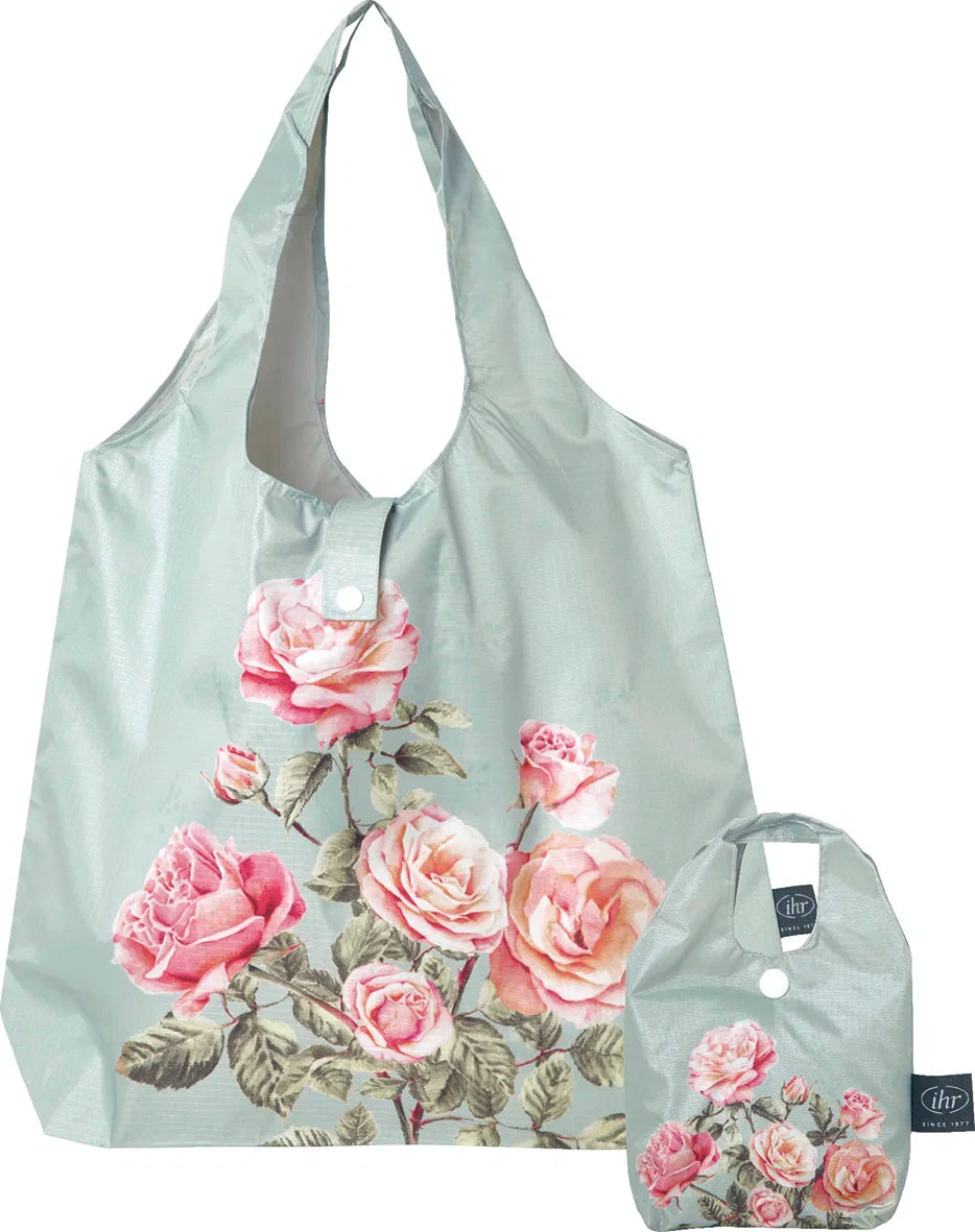 Shopper med blomster – Lillith Blue Grey