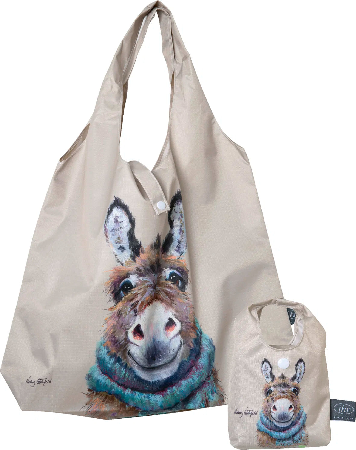 Shopper med æselmotiv – Donkey Nino Linen